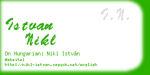 istvan nikl business card